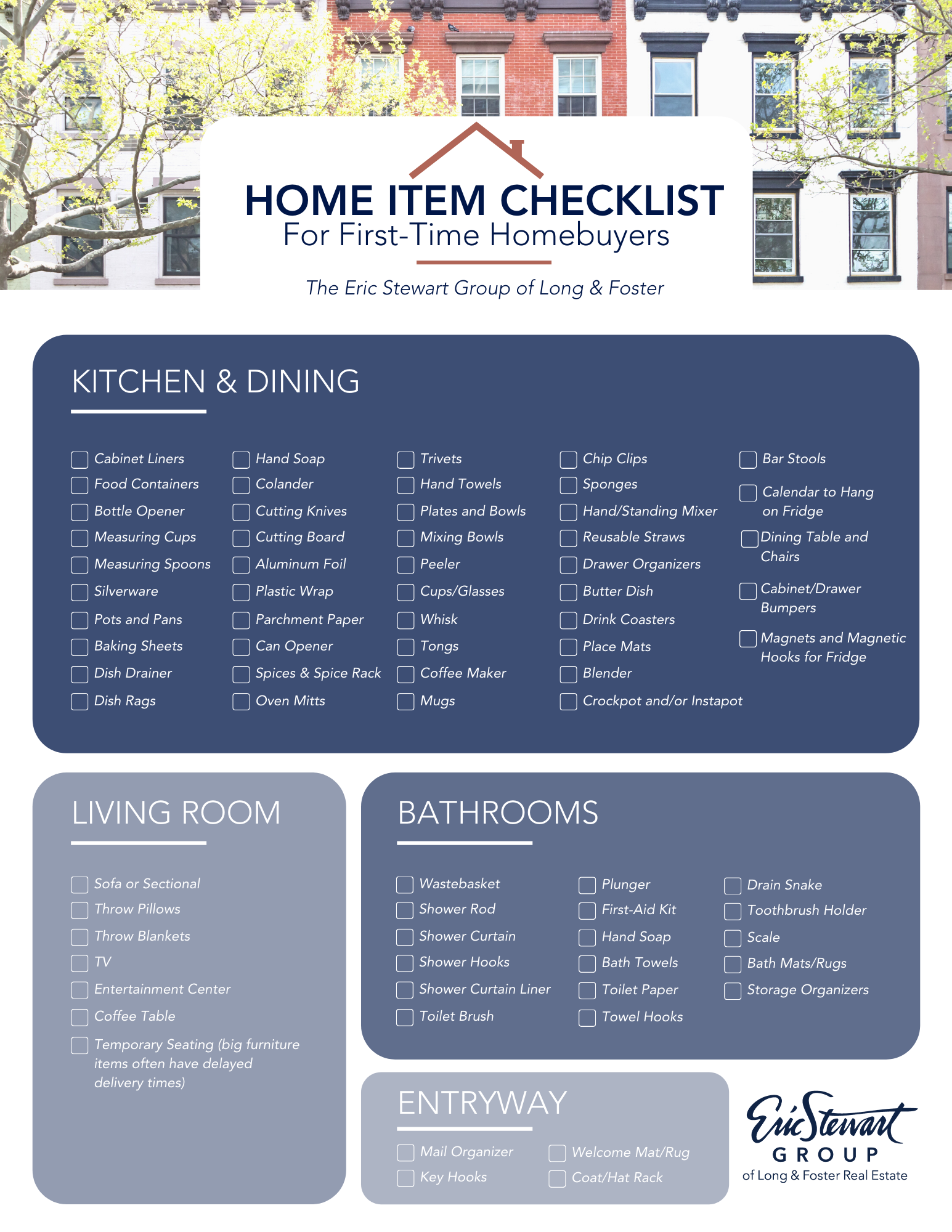 Ultimate Homebuyer Item Checklist