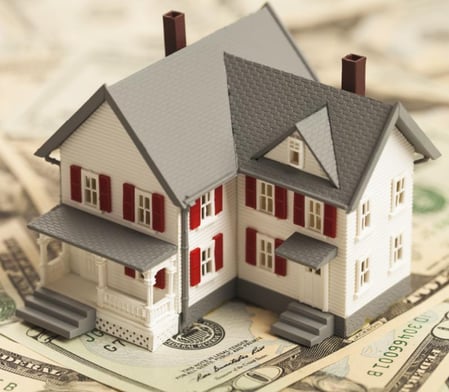 Home with dollar bills